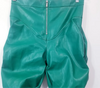 Free gift Green scrunch pants leather