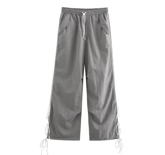 Gray street pants style