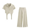 Cream set pant an top