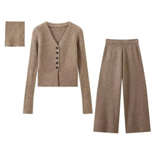  Brown coat top and pants set