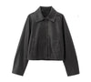 Black jacket leather