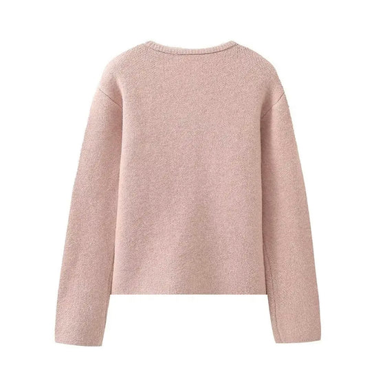Pink light coquette sweater