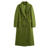 Emerald Grace Bold Long Coat for Effortless Sophistication