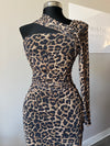 Fierce Leopard One-Shoulder Dress