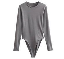  gray basic body suit