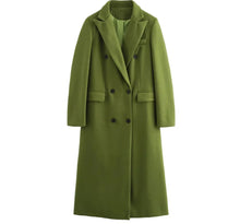  Olive Classic Olive Double-Breasted Overcoat