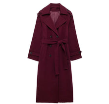  Burgandy luxury medí coat