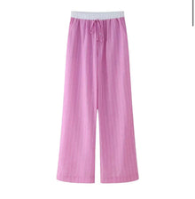  Pink casual relex pants