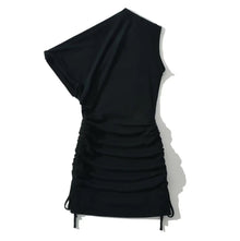  Black strs mini dress