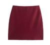 Burgandy skirt