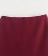 Burgandy skirt