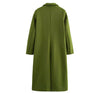 Emerald Grace Bold Long Coat for Effortless Sophistication