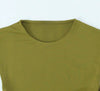 Olive ruched cut-out maxi dress