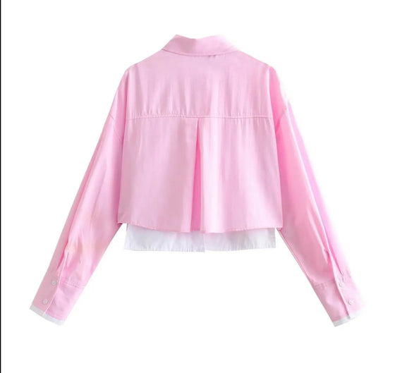 baby pink doble T-shirt