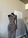 Fierce Leopard One-Shoulder Dress