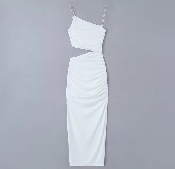 white summer sophistic dress