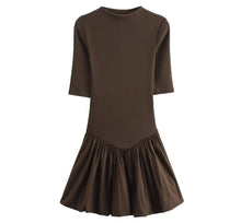  Brown mini globe dress