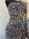 Fierce Leopard One-Shoulder Dress