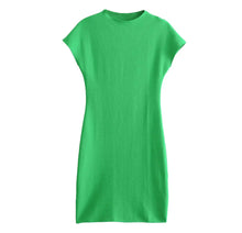  green summer mini dress