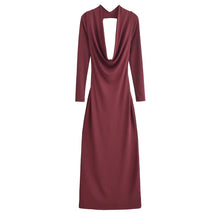  burgundy dress midi dress