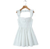 coquette mini dress white