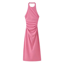  Mono pink medi dress