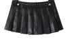 Lether skirt black