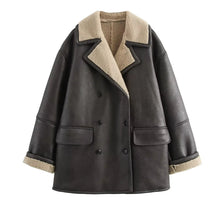  Oversized Shearling-Lined Aviator Jacket