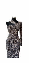 Fierce Leopard One-Shoulder Dress