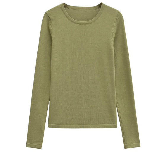 Tops green gray and nude