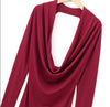 Crimson Drape Dress burgundy Macy dress