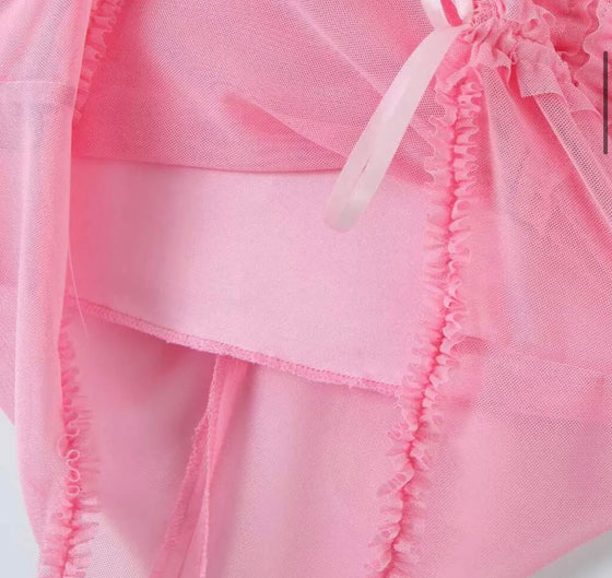 Pretty pink mini dress