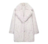 White Elegant White Faux Fur Coat