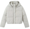 White Cozy Puffer Jacket with Hood