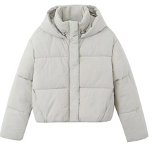  White Cozy Puffer Jacket with Hood