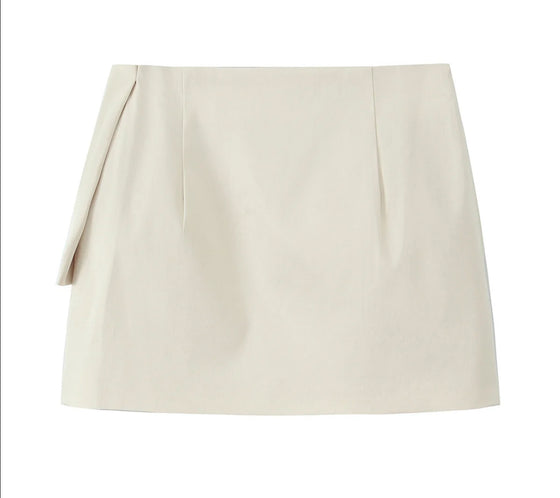 Coquette cream skirt