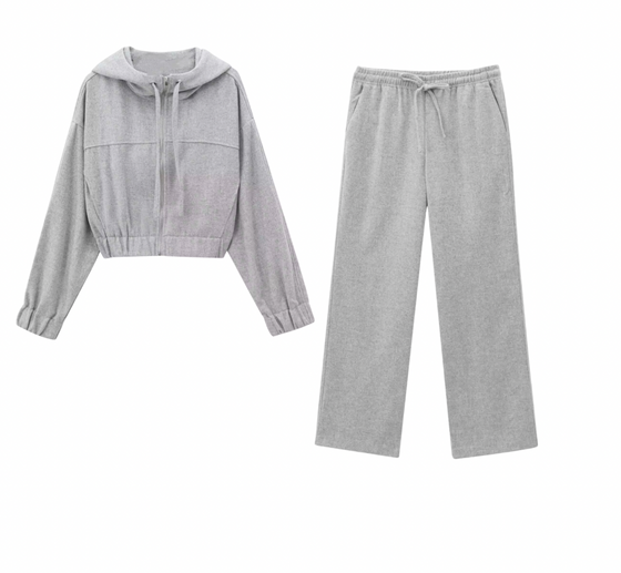 Gray set pants