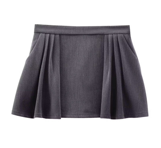 Modern Academic Vest Skirt Set