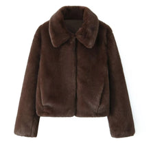  Classic Chocolate Faux Fur Jacket