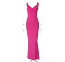  Coquette hote pink maxi dress