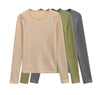 Tops green gray and nude