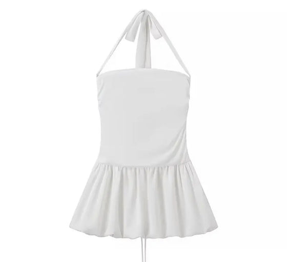 white dress globe coquette