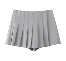  gray classic shorts skirt