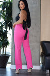 Hot Pink Straight Fit Jeans